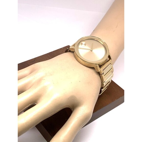 Movado Men's Watch 3600508 Bold Swiss Quartz Gold Tone Stainless Steel 40mm - Picture 5 of 14